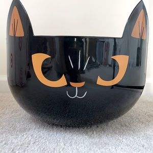Black Cat Halloween Candy Bowl